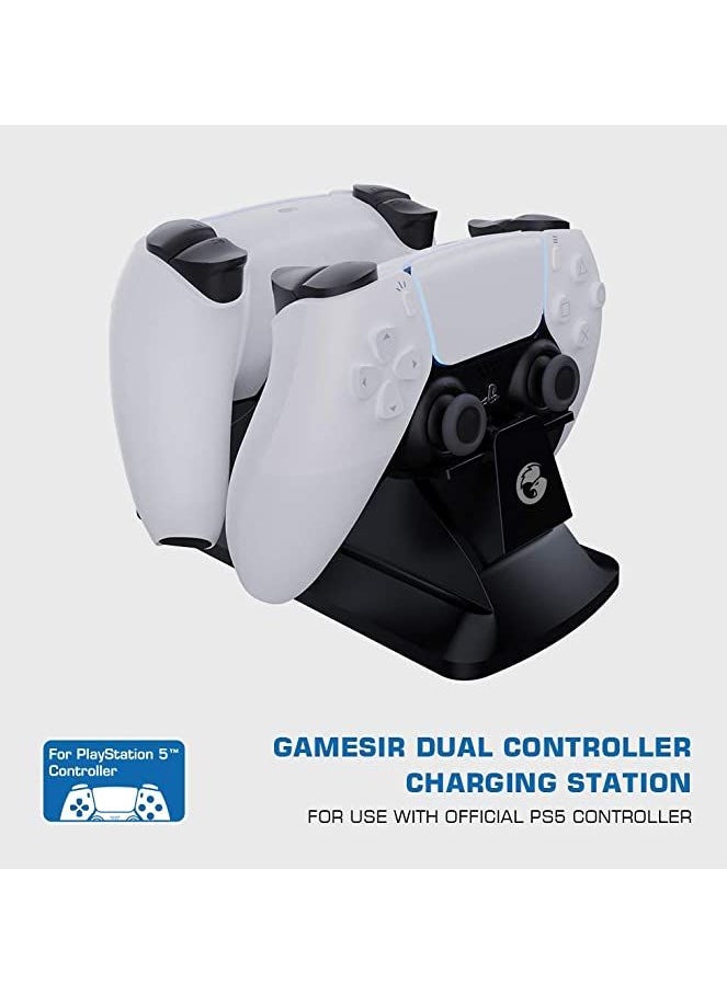 GAME Gamesir Dual Controller Charging Station With Led Indicator, Quick Charging Cable Power Dock For Ps5 Game Controller  - Image 2
