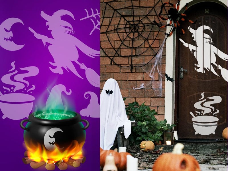 Lionx Stencils Happy Halloween 8-Pack Set: DIY Halloween Crafts, Reusable Large Stencils for Pumpkins, Walls, and Wood Painting - Halloween Skeleton, Wall Art, and Decals for Ultimate Spooky Decor  - Image 5