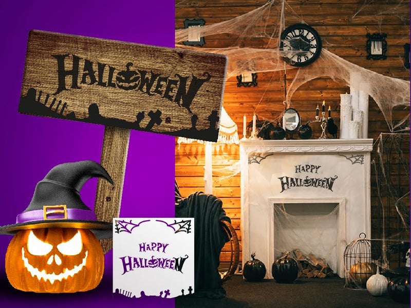 Lionx Stencils Happy Halloween 8-Pack Set: DIY Halloween Crafts, Reusable Large Stencils for Pumpkins, Walls, and Wood Painting - Halloween Skeleton, Wall Art, and Decals for Ultimate Spooky Decor  - Image 3