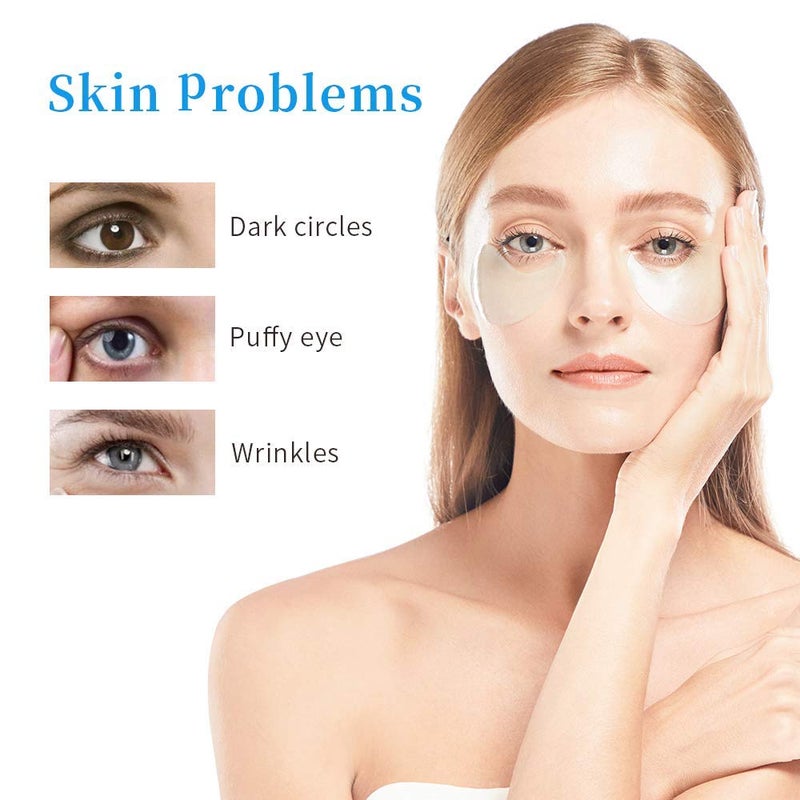 +WIS+ Under Eye Patches 60 Pcs With Collagen for Dark Circles, Puffy Eyes, Undereye Bags, Wrinkles, Hyaluronic Acid Eye Mask to Hydrating for Dry Skin - Image 2