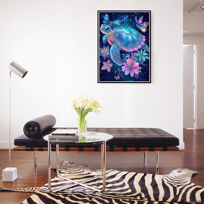 Ycydilirab Sea Turtle 5D Diamond Art for Adults-Diamond Painting for Adults,Sea Turtle Gem Art for Adult Perfect for Relaxation and Home Wall Decor 12x16inch - Image 3