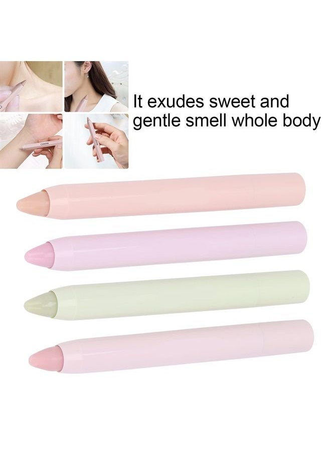 ZJchao - 4 Pcs Mini Perfume Solid Stick, Portable Solid Perfume Stick Pen Lasting Fresh Light Elegant Fragrance Pen Perfume for Women - Image 1
