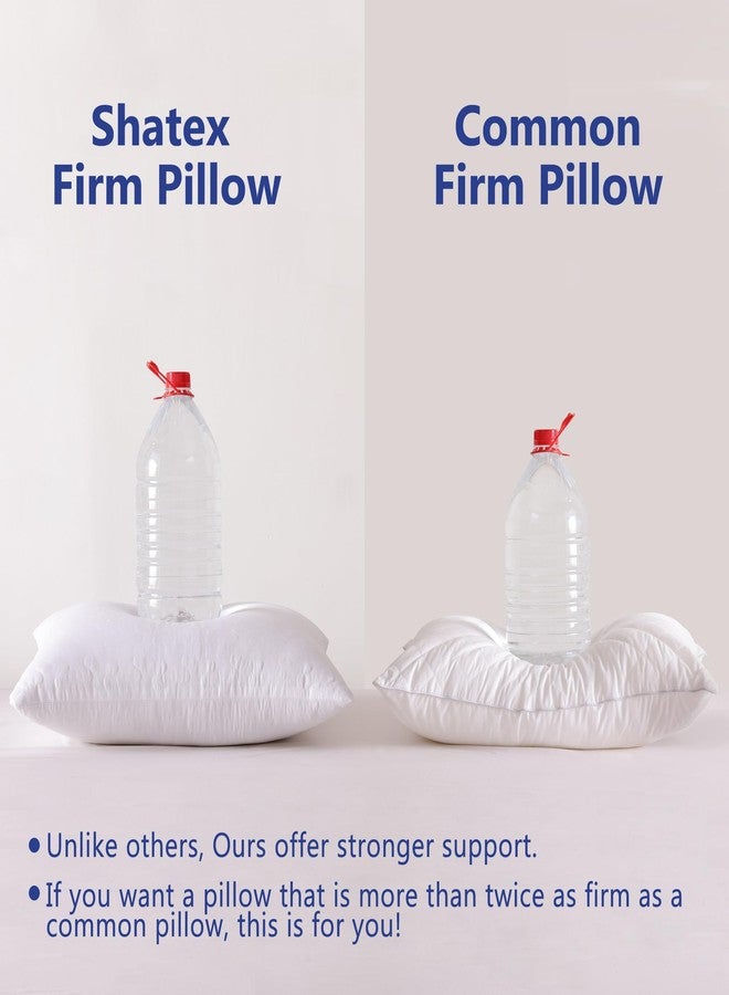 Shatex Extra Firm Pillow Standard Size 26 x 20 inch, Bed Pillow with Adjustable Insert Provides Stronger Support - for Back, Stomach & Side Sleepers,Super Firm - Image 2