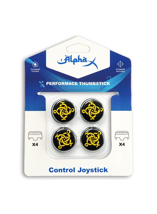 Alpha X 4-Piece Performance Thumbstick Grip Set for PS4/PS5 Controllers - Image 1