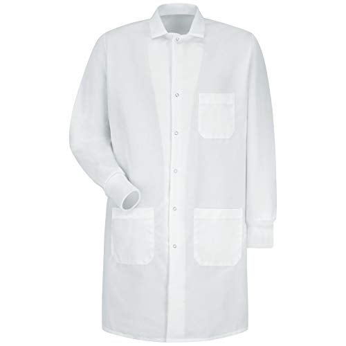 Red Kap Unisex Specialized Cuffed Lab Coat with 3 Front Pockets, White, 2X-Large - Image 3