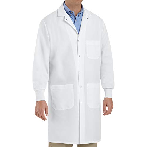 Red Kap Unisex Specialized Cuffed Lab Coat with 3 Front Pockets, White, 2X-Large - Image 5