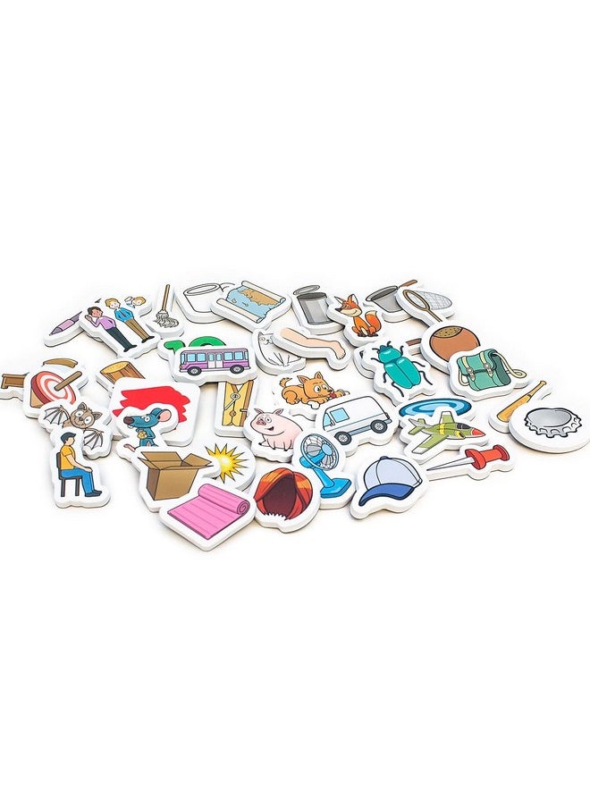 Junior Learning Junior Learning Rainbow CVC Objects Magnetic Foam Set, 40 Pieces, Ages 4-5, Phonics, Pre K-K  - Image 3