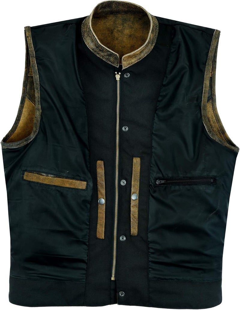 Leatherick mens Motorcycle Vest Motorcycle Vest - Image 5