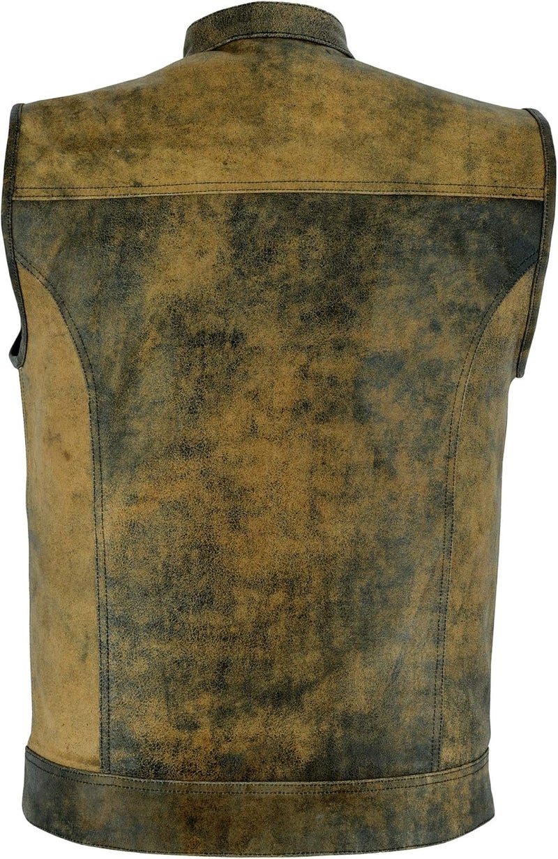 Leatherick mens Motorcycle Vest Motorcycle Vest - Image 4