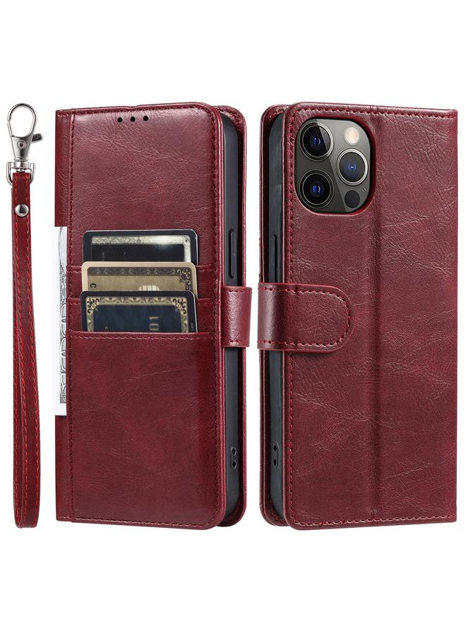 S-TOP Case For iPhone 12 Pro Max Simple 6-Card Wallet Leather Phone Case - Image 4