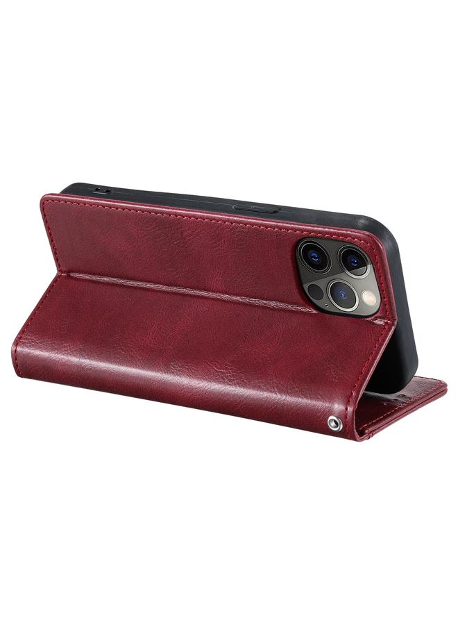 S-TOP Case For iPhone 12 Pro Max Simple 6-Card Wallet Leather Phone Case - Image 5