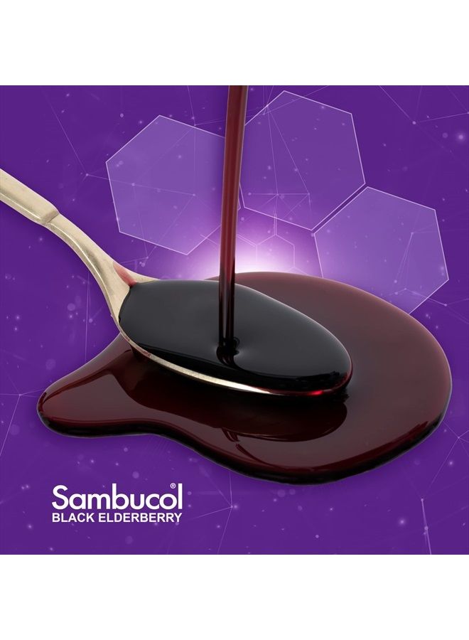 Sambucol Black Elderberry Syrup - Sambucus Elderberry Syrup, Advanced Immune Support, Black Elderberry Liquid, Elderberry Syrup, High Antioxidants, Gluten Free - Advanced Formula, 4 Fl Oz - Image 4