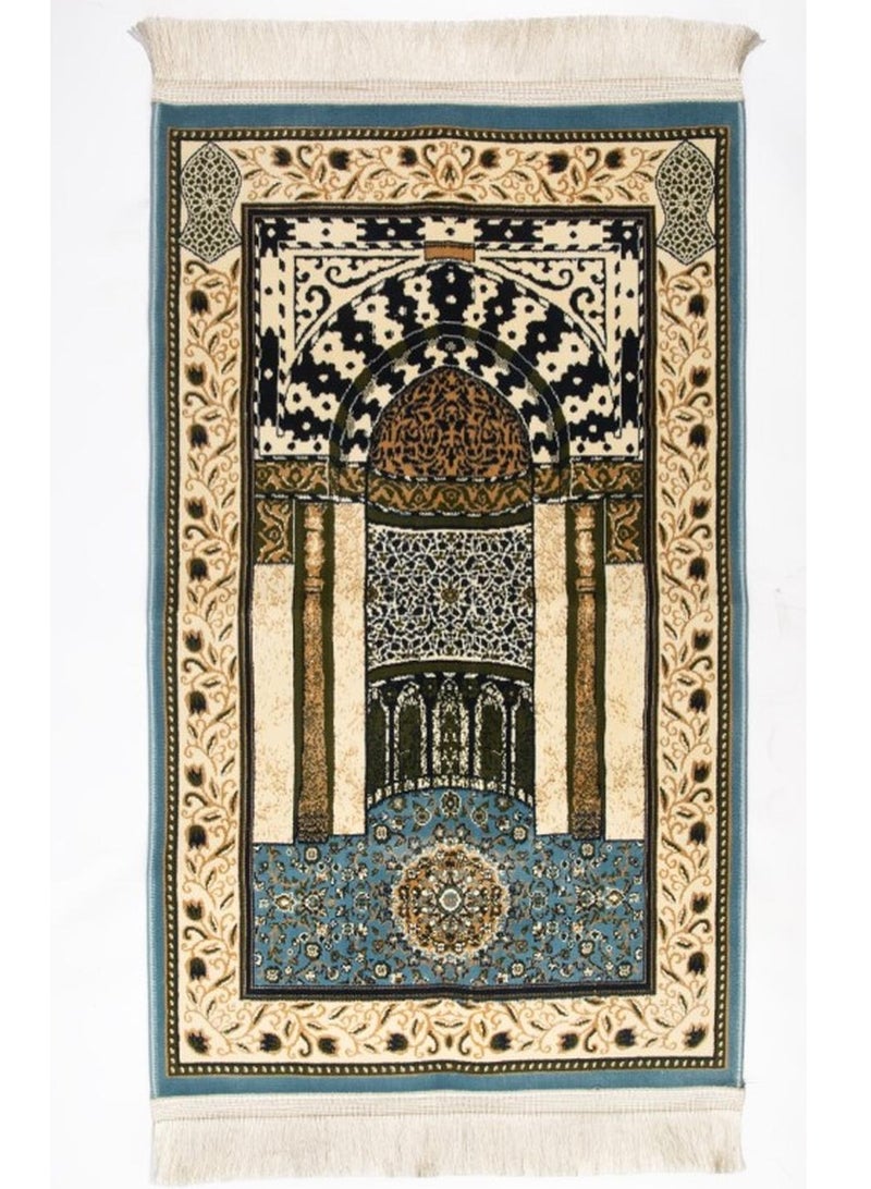المحمديون سجادة صلاة للأطفال من المدينة – سجادة إسلامية ناعمة بسماكة ٤ ملم للأولاد والبنات | مستوحاة من المسجد النبوي | مثالية لرمضان، والحج، والصلاة اليومية - Image 2
