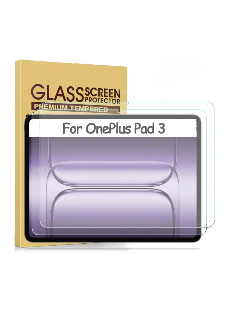 2 Pack Compatible OnePlus Pad 3 13.2-inch (2025) Tempered Glass Scratch Resistant HD Drop Screen Protector for OnePlus Pad 3 - Image 1