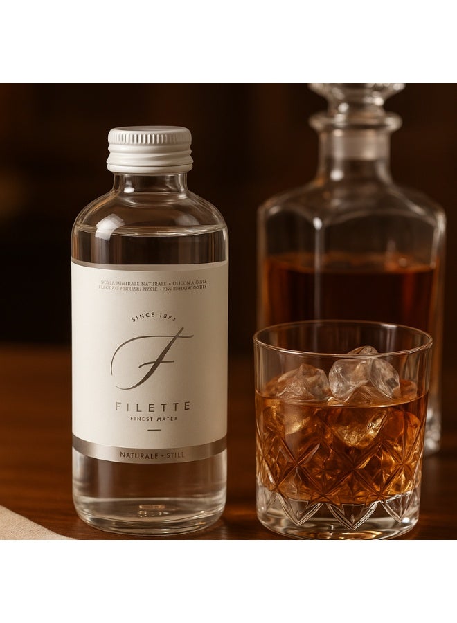 فتاة صغيرة فيليتي مياه معدنية طبيعية فاخرة ساكنة – قليلة الصوديوم، مستوردة من إيطاليا – زجاجة 470 مل (علبة من 4 × 1 صندوق) - Image 2