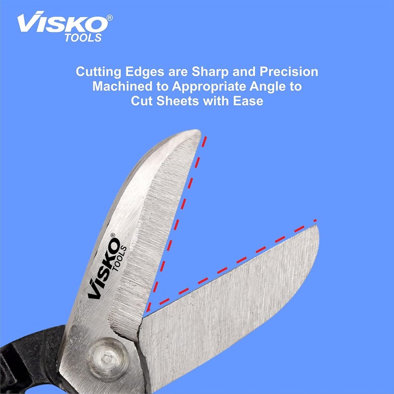 Visko Tools VISKO 301 8 METALTIN CUTTER Cutting player Cutting plier Pliers Pliers for Home Player Tools Combination plier Pliers for electrical Work Wire Cutter Electric Appliance Blue - Image 3