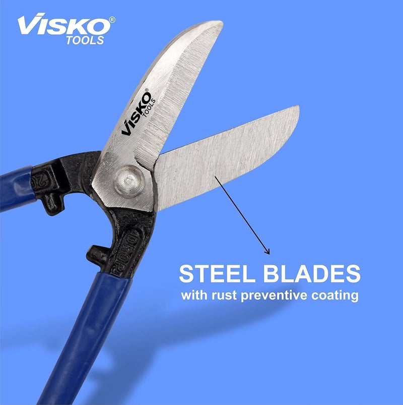 Visko Tools VISKO 301 8 METALTIN CUTTER Cutting player Cutting plier Pliers Pliers for Home Player Tools Combination plier Pliers for electrical Work Wire Cutter Electric Appliance Blue - Image 2