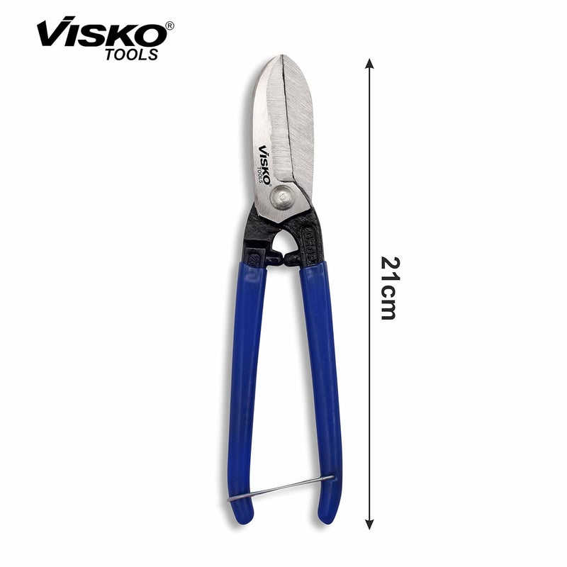 Visko Tools VISKO 301 8 METALTIN CUTTER Cutting player Cutting plier Pliers Pliers for Home Player Tools Combination plier Pliers for electrical Work Wire Cutter Electric Appliance Blue - Image 5