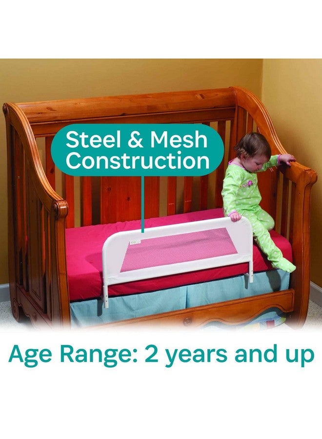 KidCo BR103 Convertible Crib Rail - Quick Assembly Toddler Bedrail (White) - Image 4