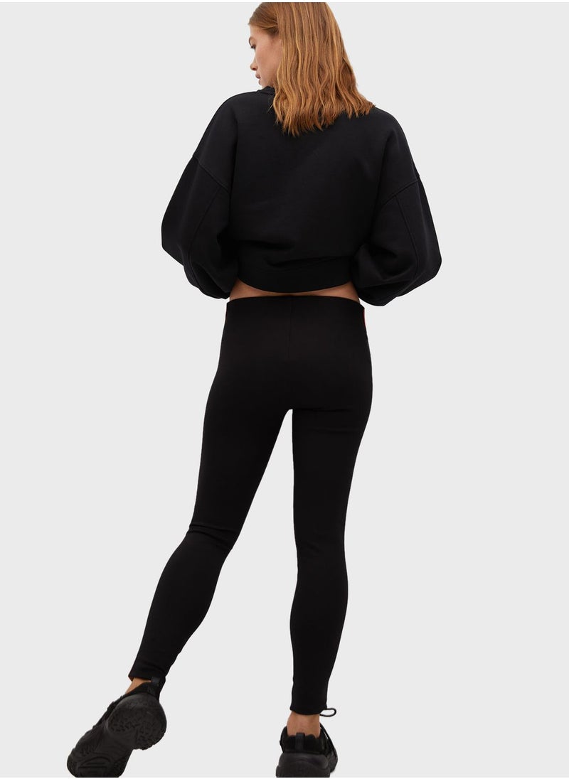 MANGO - Side Striped Leggings - Image 1