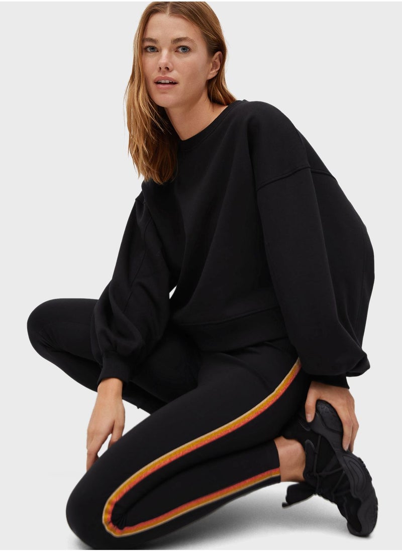 MANGO - Side Striped Leggings - Image 1