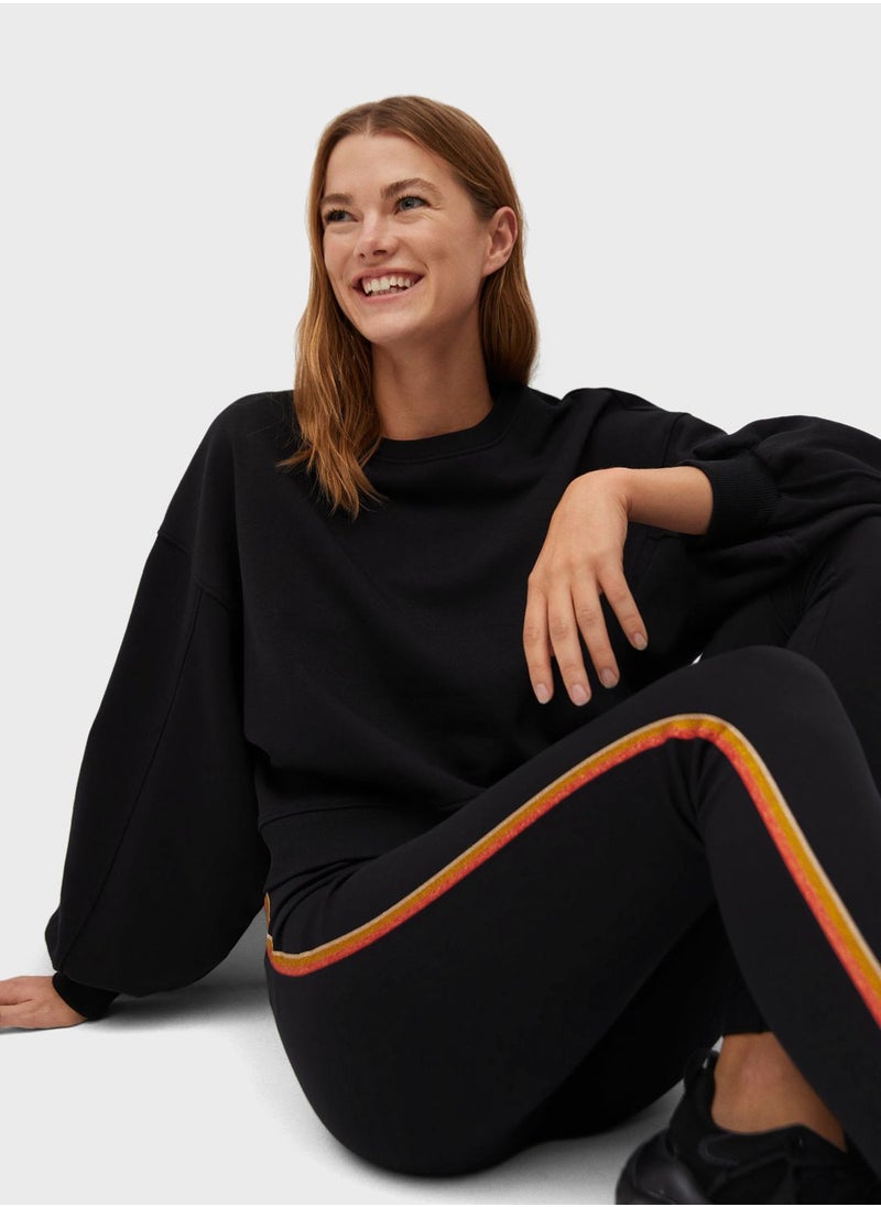 MANGO - Side Striped Leggings - Image 1
