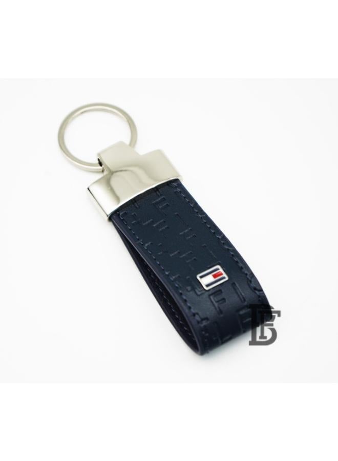 Tommy Hilfiger Plus Tommy Hilfiger Salto Men Leather Gift Set of Wallet+Card Case+Keyfob - blue/blue+blue/blue  - Image 3