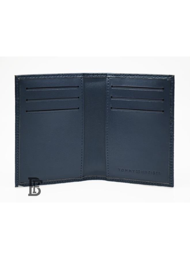 Tommy Hilfiger Plus Tommy Hilfiger Salto Men Leather Gift Set of Wallet+Card Case+Keyfob - blue/blue+blue/blue  - Image 5