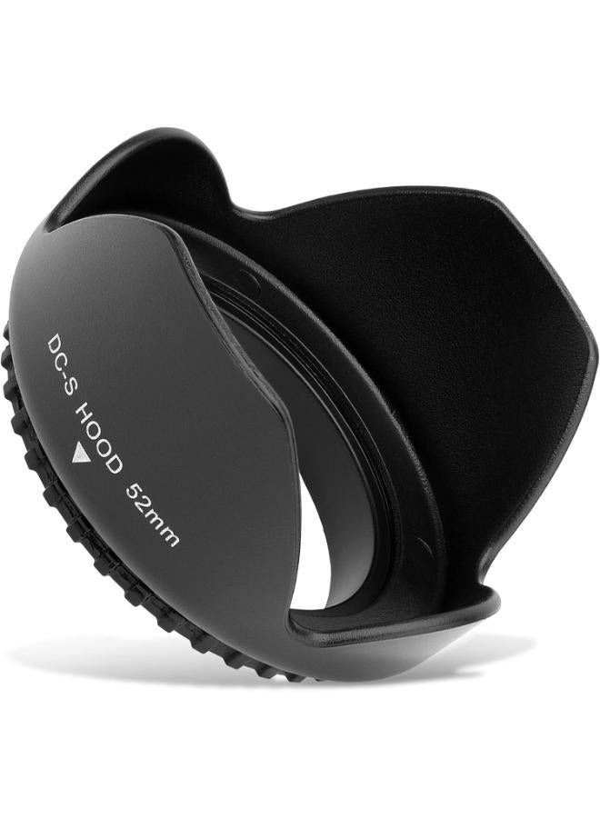 52 mm Lens Sun Visor Camera Lens Hood For DSLR Cameras  - Image 1