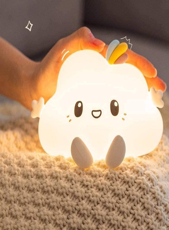 Deoxys Cloud Night Light for Kids, Kids Night Light Cloud Lamp, Cloud Room Decor for Girls Cute Night Light, Silicone Nursery Baby Night Light, Cute Gifts for Kids (Cloud) - Image 1