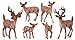 JOKFEICE Deer Toys 6pcs Realistic Deer Woodland Animals Figurines Early Educational Toys Birthday Cake Topper for Kids - Image 2