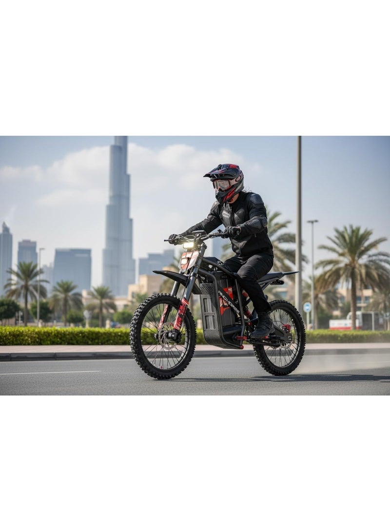 WINDHORSE Y1 Electric Dirt Bike 3000W, 70KM/H Speed, 60V 35Ah Removable Battery, 70KM Range, Carbon Alloy Frame, 19x3 Inches Off-Road Tires, Dual Suspension - Image 2