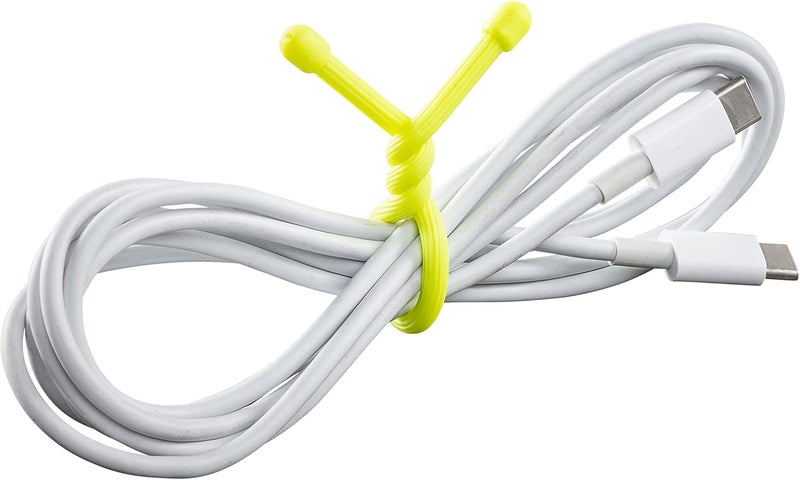 NiteIze Nite Ize GT62PK33 Original Gear Tie Neon Yellow Made in The USA 2 Count Pack of 1 - Image 3