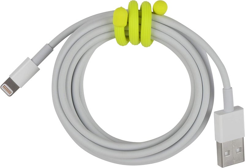 NiteIze Nite Ize GT62PK33 Original Gear Tie Neon Yellow Made in The USA 2 Count Pack of 1 - Image 4