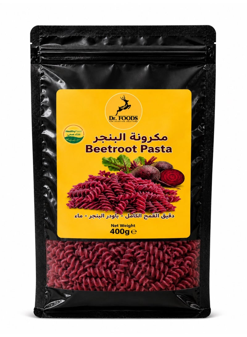 Dr. Foods Whole Wheat Beetroot Fusilli Pasta 400g