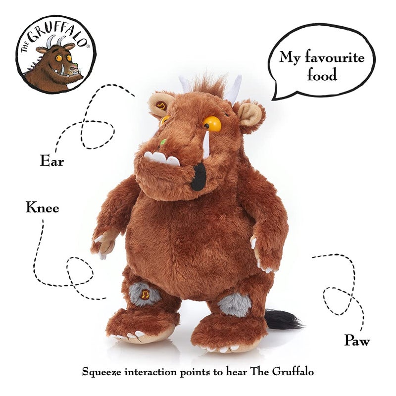 WOW! STUFF The Gruffalo Interactive Plush | Official Talking 12" Soft Toy from The Julia Donaldson Childrens Books and Films | Unlock The Bonus Phrases | for Boys and Girls Aged 2+ - Image 2
