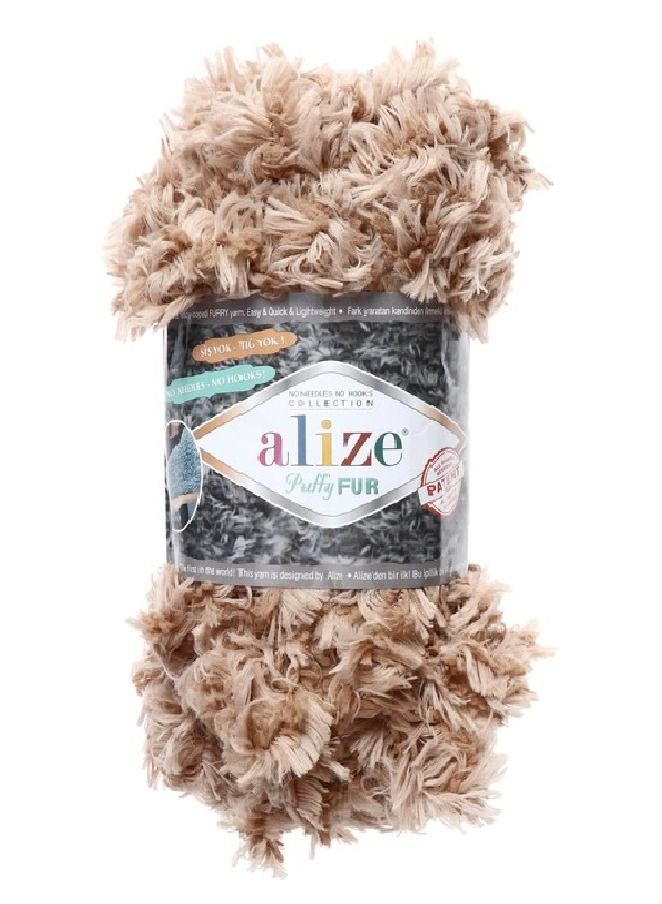 ALIZE خيوط الحياكة اليدوية الفرو البفّي من أليز، اللون رقم 6104 (عبوة من 3 قطع)