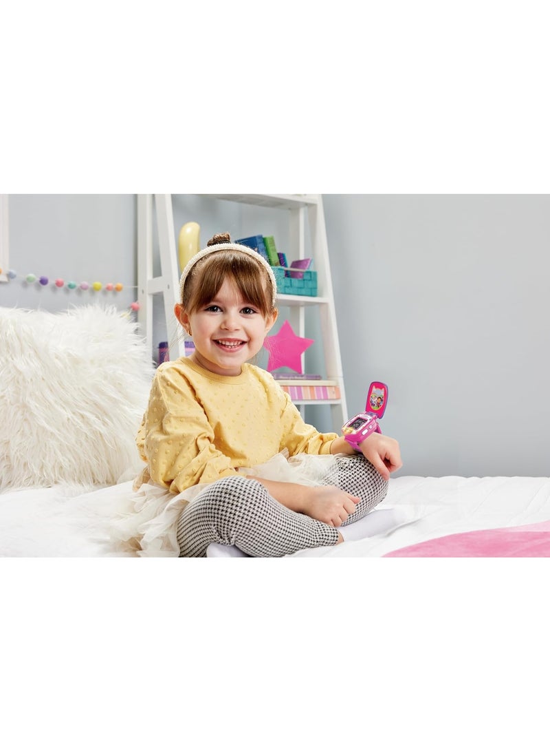 VTech - Gabby’s Dollhouse Time to Get Tiny Watch - Multicolour | includes 10 digital clock faces featuring Gabby and her kitty friends, a stopwatch| Suitable ages 3 + up - Image 5