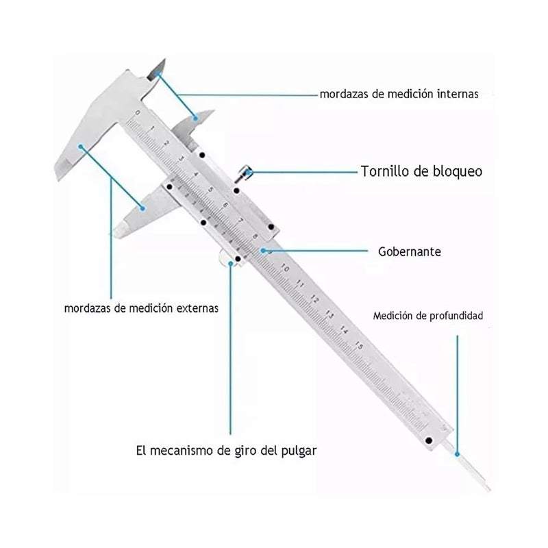 Carbon Steel Vernier Caliper 0 150mm High Precision Measuring Tool for Jewelry Guitar Repair - Image 4