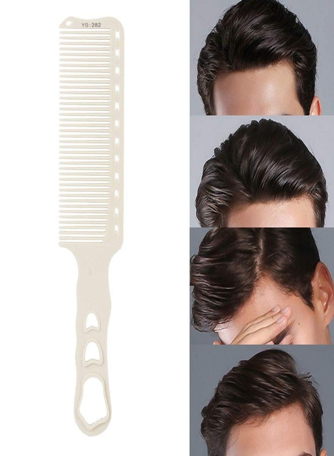 ANGGREK Haircut Comb, Professional Salon Hair Comb Hairdressing Styling Cutting Barber Stylist Tool Comb for Man and Women (White) - Image 3