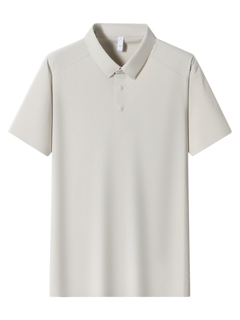 Ice Silk Polo Desain Custom Wrinkled Short-Sleeve Work Uniform Factory Shirt T-Shirt with Printed Logo Corporate Workwear Embroidery - Image 3