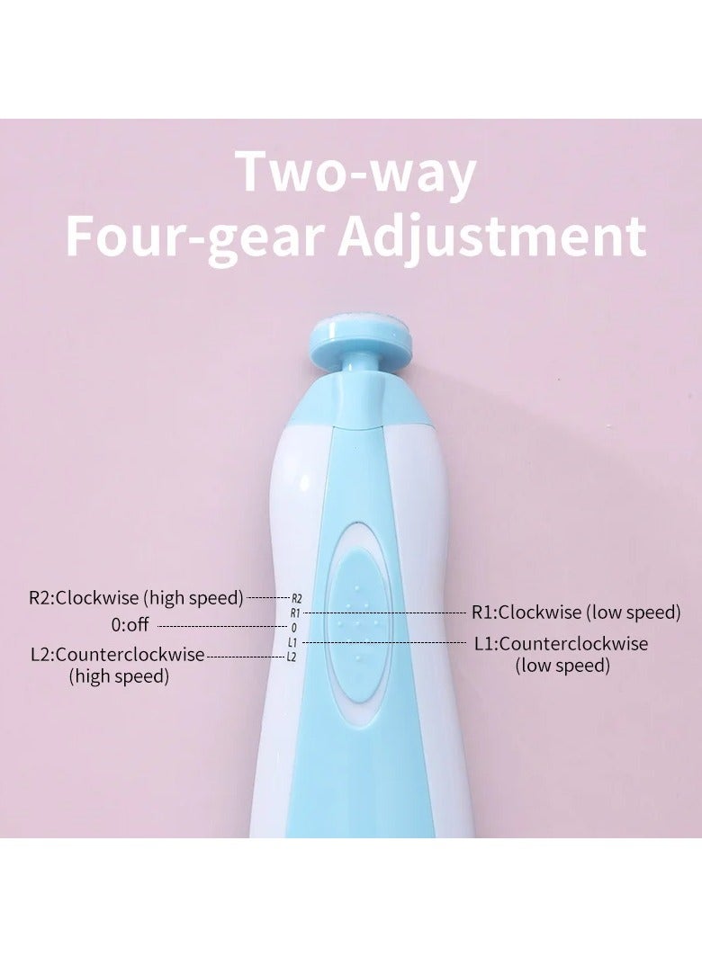 بيتشو مجموعة أدوات كاملة لتشذيب أظافر الأطفال الكهربائية 6 في 1 للأطفال - Image 2