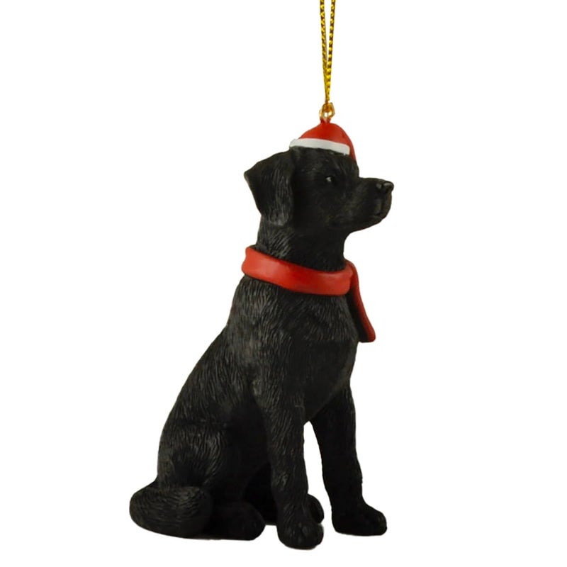 JFSM INC. Black Labrador Christmas Tree Ornament Figurine Collectible - Black Lab Gifts  Black Lab Ornaments  Black Lab D?cor  Dog Lover Gifts  Christmas Tree Decorations - Image 4