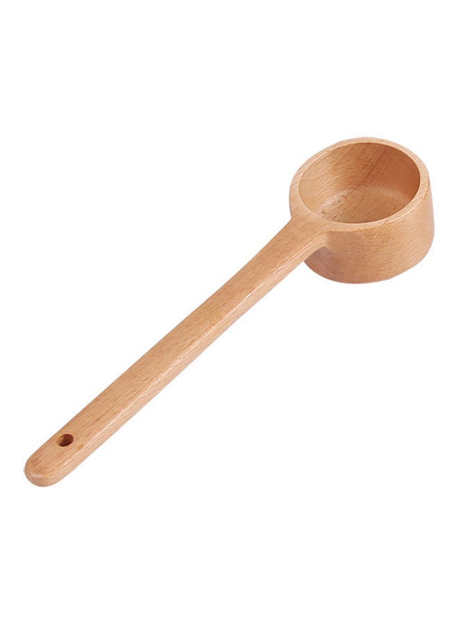 NIBEMINENT Multifunctional Long Handle Seasoning Spoon Light Brown 