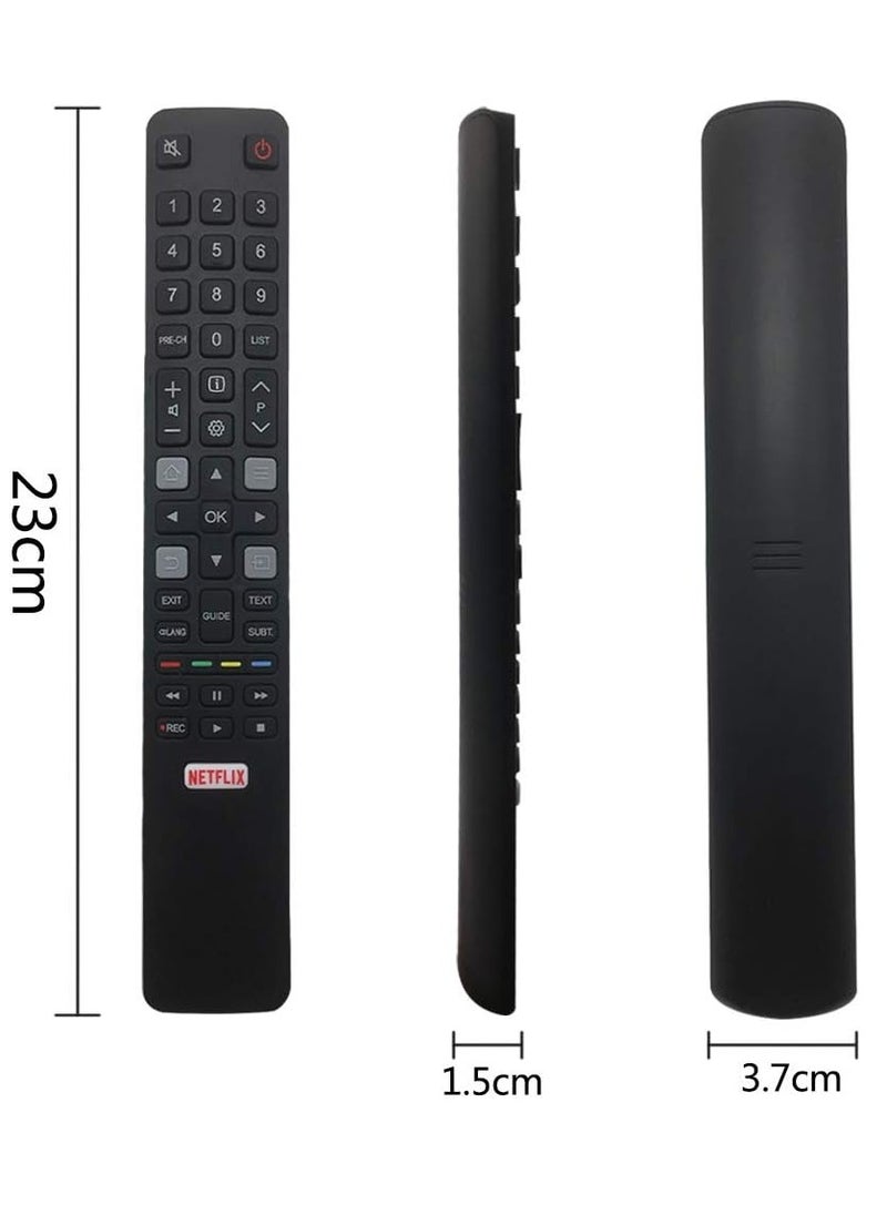 ELTRAZONE - Replacement Remote Control RC802N for Remote Control TCL Thomson 4K UHD LCD LED Smart TV 55EP660 55EP680 60EP660 65DC760 U49P6046 U49S7096 65DC766 65EP640 65EP660 65EC78 0 75EP660 U43P6046 with Battery - Image 1