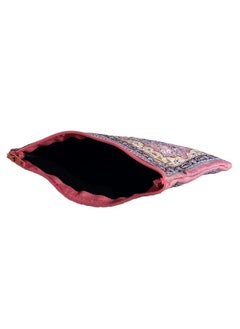 Wovenrugs Unique Woman Coin Purse Card Case Floral Design Fabric Oriental Rug (Pink)  - Image 3