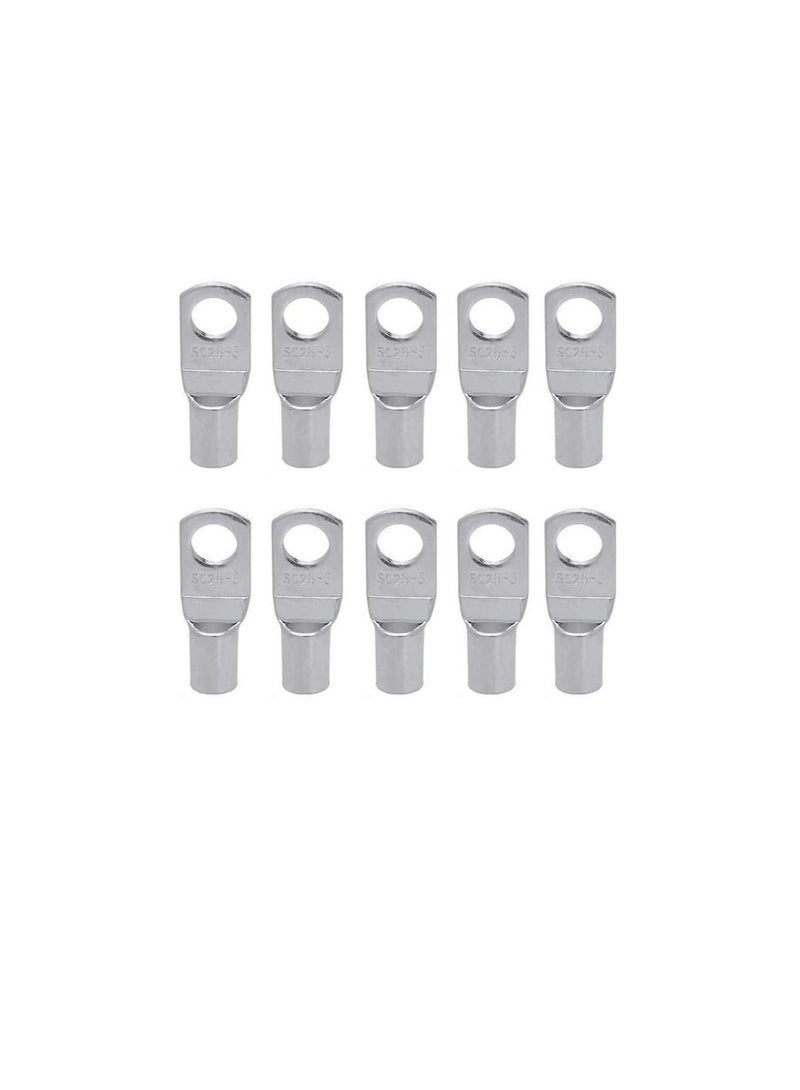 Copper Cable Lugs 10Pcs Set-Wire Terminals, Connector Cable lugs Ring Battery SC Terminals, for Marine, Solar, Automotive, Electric, Home Applications etc (Hole Size 6mm, Cable Size 35mm)  - Image 2