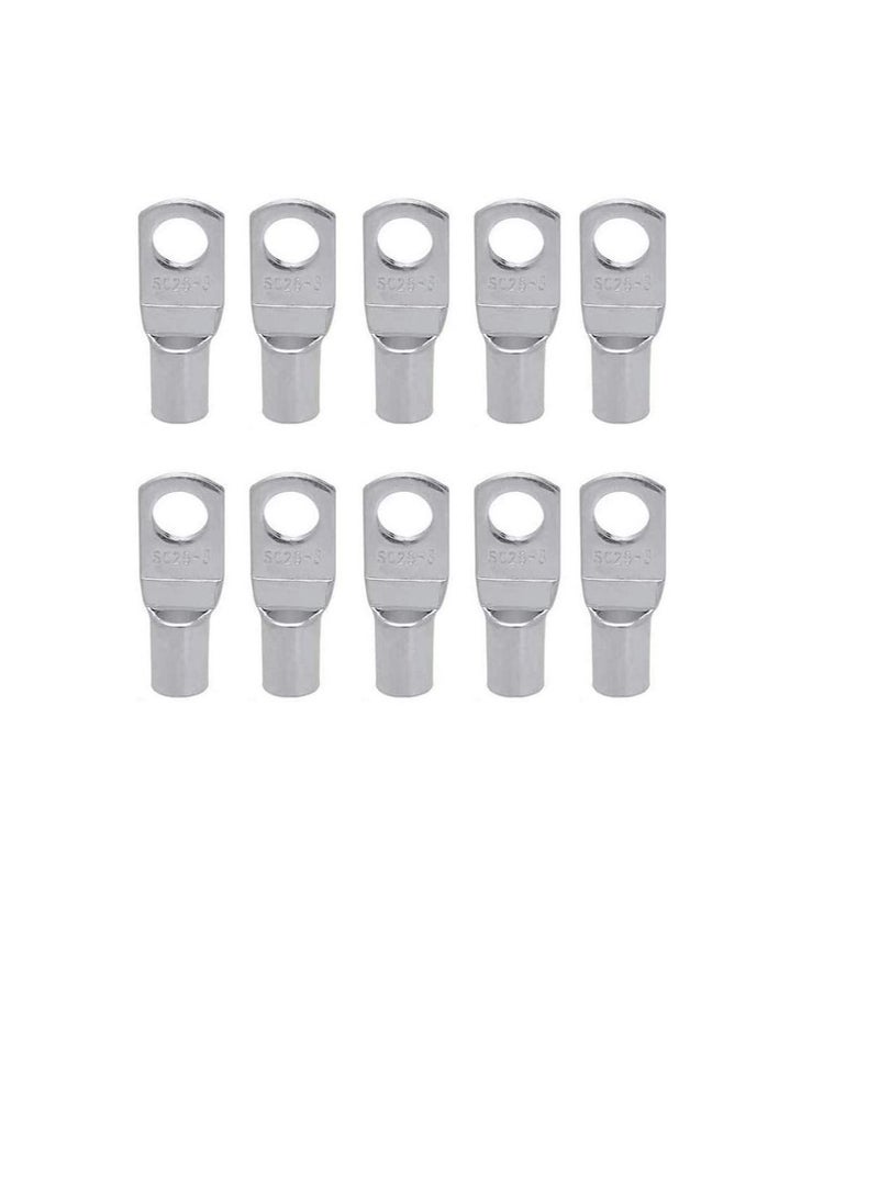 Copper Cable Lugs 10Pcs Set-Wire Terminals, Connector Cable lugs Ring Battery SC Terminals, for Marine, Solar, Automotive, Electric, Home Applications etc (Hole Size 6mm, Cable Size 35mm)  - Image 3