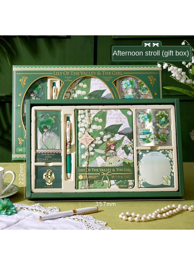 Bluejw Hand Account Suit Notebook Primary School Student Hand Account Gift Box Suit High-value Girl Hand Account Gift Box - Image 1