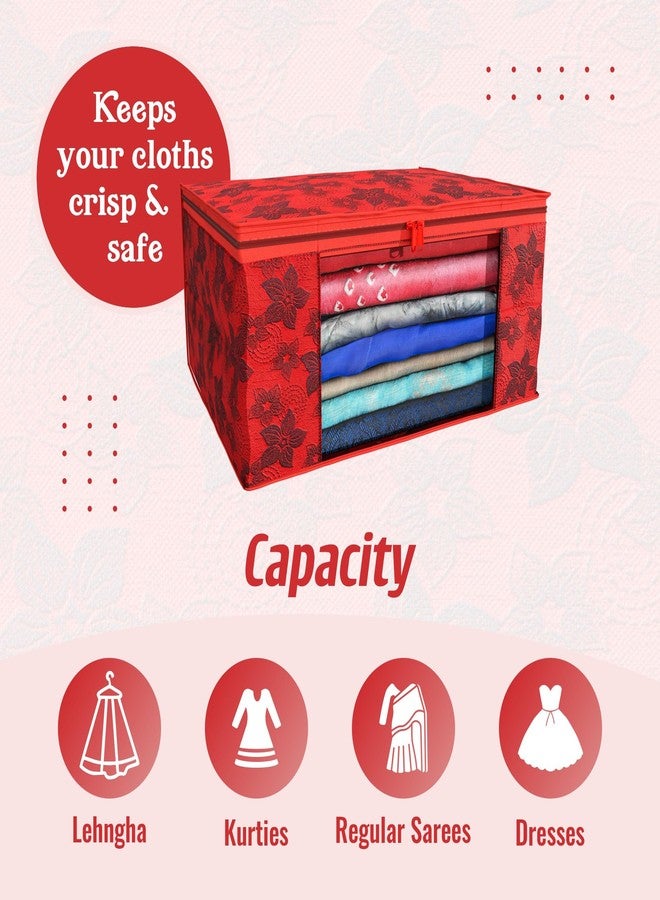SHAPING FABRIC Garment Cover Non-Woven 90 GSM with Transparent Window & Double Metal Zipper - Pack of 6 | Dustproof Clothes Storage Bag for Sarees, Suits, Jackets, Shirts SBXLRL152493517524148523932 - Image 4